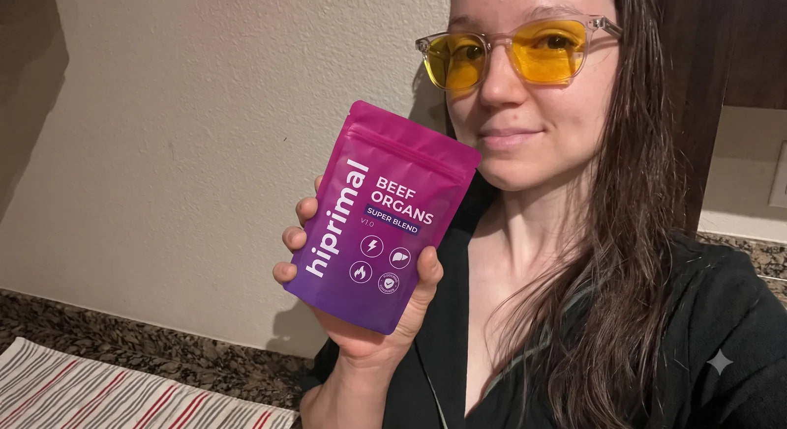 Creator @quietlywell with pouch